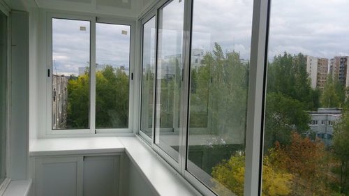 Алюминиевые раздвижные окна фото